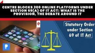 Centre blocks 200 online platforms under Section 69(A) of IT Act: What is the provision