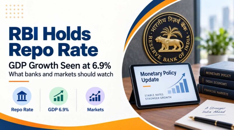 RBI Keeps Repo Rate Unchanged, Projects India’s GDP Growth at 6.9% RBI Keeps Repo Rate Unchanged, Projects India’s GDP Growth at 6.9%