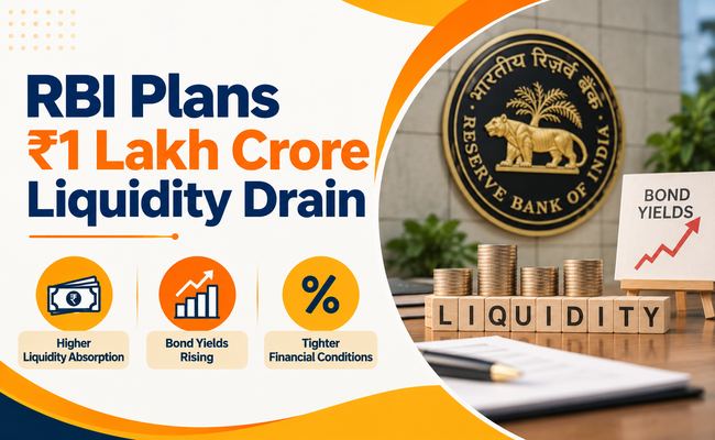 RBI Plans ₹1 Lakh Crore Liquidity Drain RBI Plans ₹1 Lakh Crore Liquidity Drain